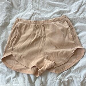 Forever 21 Peach Ribbed Women Shorts